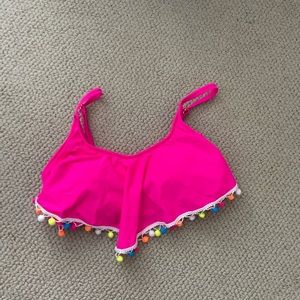 hot pink bathing suit bikini top